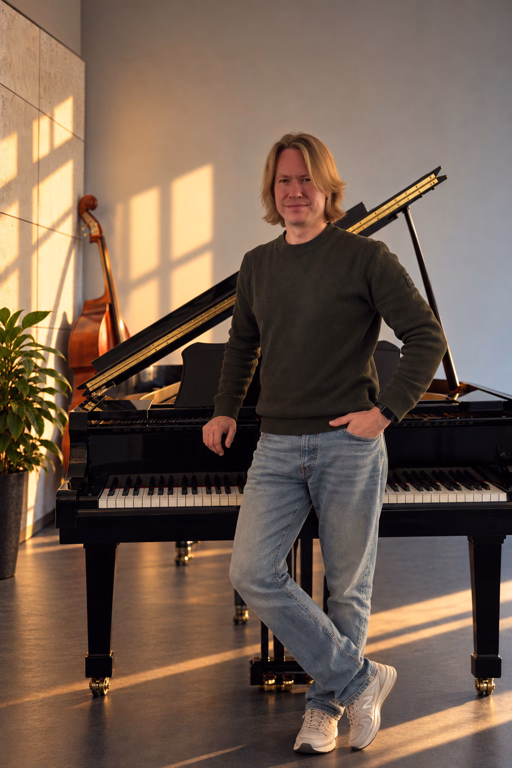 Martijn Reitsema bij de piano